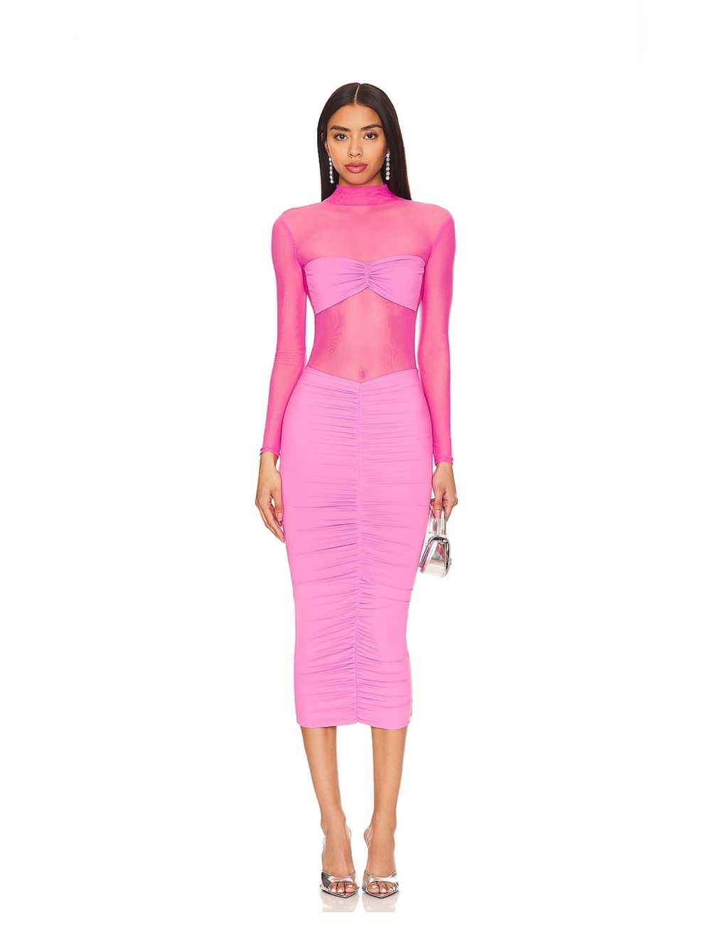 SEROYA Levina Dress in Malibu Pink
